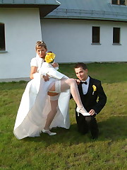 Photos of Amazing Bride upskirt shot