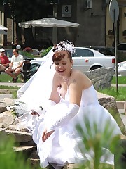 Naughty Brides upskirt photos upskirt shot