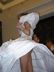 Naughty Brides upskirt photos upskirt pussy