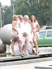 Naughty Brides upskirt photos upskirt shot