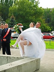 Naughty Brides upskirt photos upskirt picture