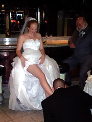 Naughty Brides upskirt photos upskirt pussy