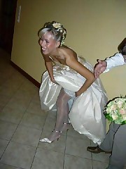 Naughty Brides upskirt photos celebrity upskirt