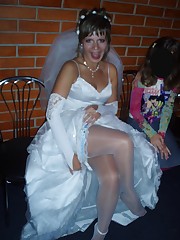 Naughty Brides upskirt photos upskirt pussy