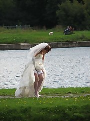 Naughty Brides upskirt photos upskirt shot