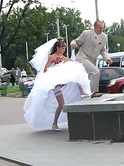 Naughty Brides upskirt photos upskirt picture