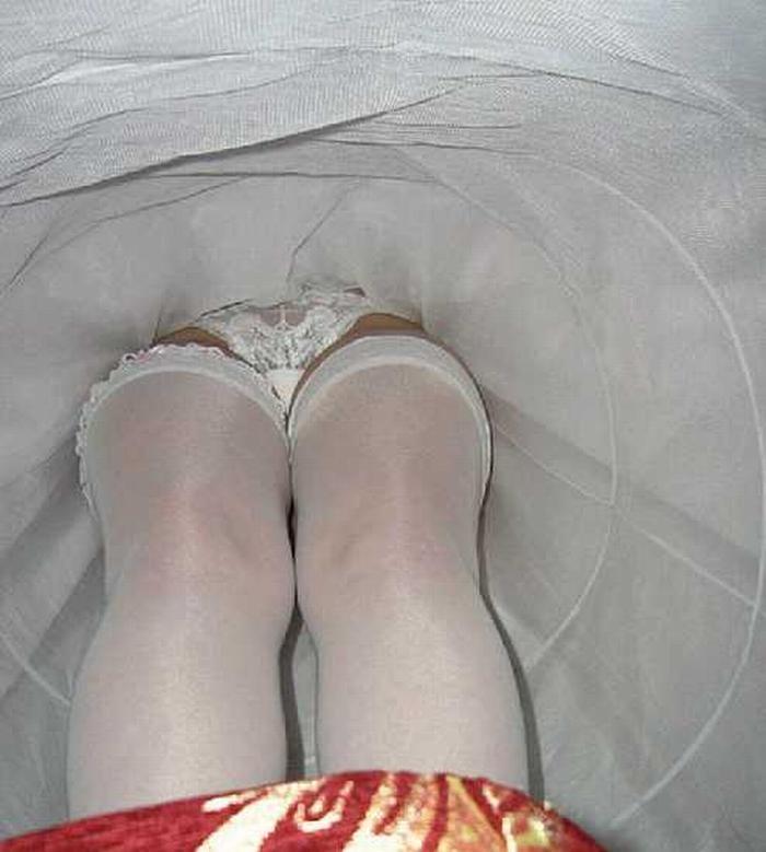 Real Bride Upskirt