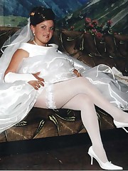 Naughty Brides upskirt photos up skirt pic