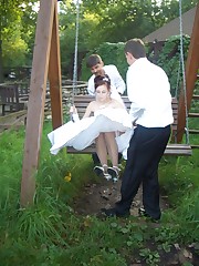 Naughty Brides upskirt photos upskirt pussy