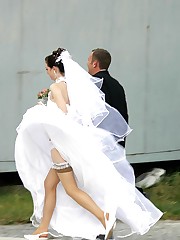 Naughty Brides upskirt photos upskirt photo