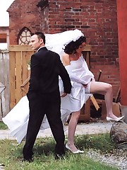 Naughty Brides upskirt photos celebrity upskirt