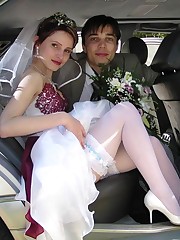 Naughty Brides upskirt photos upskirt no panties