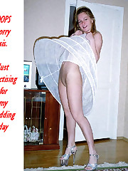 Naughty Brides upskirt photos upskirt no panties