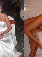 Naughty Brides upskirt photos up skirt pic