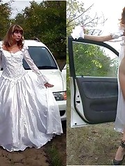 Naughty Brides upskirt photos upskirt no panties
