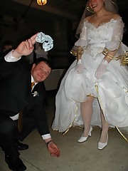 Naughty Brides upskirt photos upskirt no panties