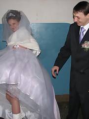 Naughty Brides upskirt photos upskirt pussy