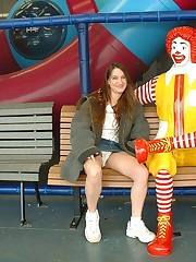 Real upskirts shown in doggy position teen upskirt