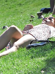 Nice blonde peeked in public. Real women up skirt upskirt photo