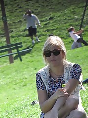 Nice blonde peeked in public. Real women up skirt upskirt shot