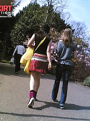 Cute teenie emo upskirted. Voyeur upskirt in public teen upskirt