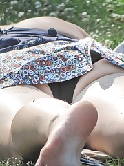 Her nice booty is so close to the hidden cam! Candid upskirt teen upskirt