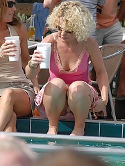 Panty and no panty up skirts from kinky cameraman celebrity upskirt