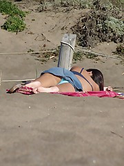 Outdoor upskirts public - asian cutie on the beach upskirt picture