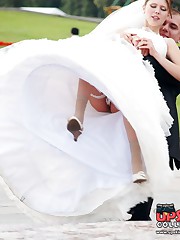 Bride upskirt filmed by our hunter upskirt no panties