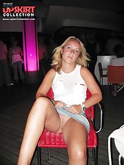 Check out bare pussies up skirts upskirt pic