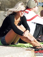 The most eye-catching denim upskirts upskirt photo