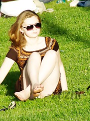 Pics from hidden upskirt cams in park candid upskirt