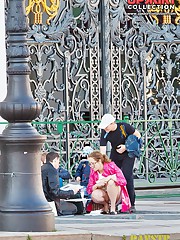 Fantastic upskirts on stairs celebrity upskirt