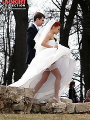 Beautiful and sexy upskirt bride upskirt pic