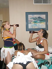 Drunk upskirt girls have a blast upskirt pic