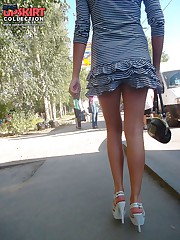 Playful skirts are up for hot show up skirt pic