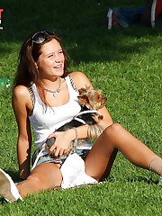 Real beauty rubs her cunt up skirt teen upskirt