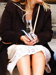 Girls dont care upskirts are seen upskirt no panties