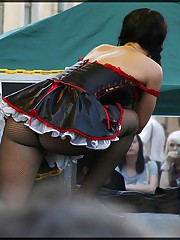 Naughty dolls upskirt got voyeured candid upskirt