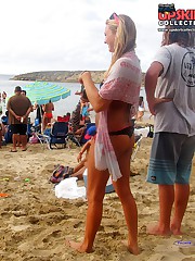 Bikini voyeur scenes of kinky girls upskirt pantyhose