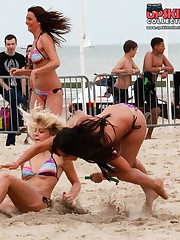 Cute bikini asses shot from behind upskirt shot