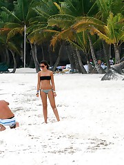 Milf bikinis spied on the beaches upskirt shot