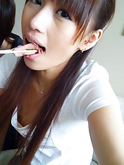 Girls offering real down blouse fun candid upskirt