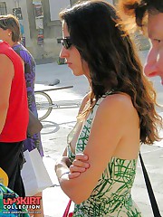 Girls offering real down blouse fun upskirt pussy