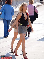 Street upskirts from kinky hunter upskirt pussy