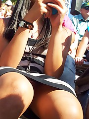 Street ups from the skillful hunter teen upskirt