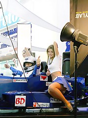 Public pussy rubbing up the skirt upskirt pic