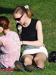 Pretty upskirts of nice smooth legs celebrity upskirt