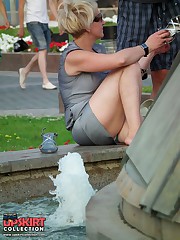 Shameless downblouse and upskirt upskirt pussy