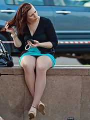 Guy with camera looking for upskirts upskirt photo